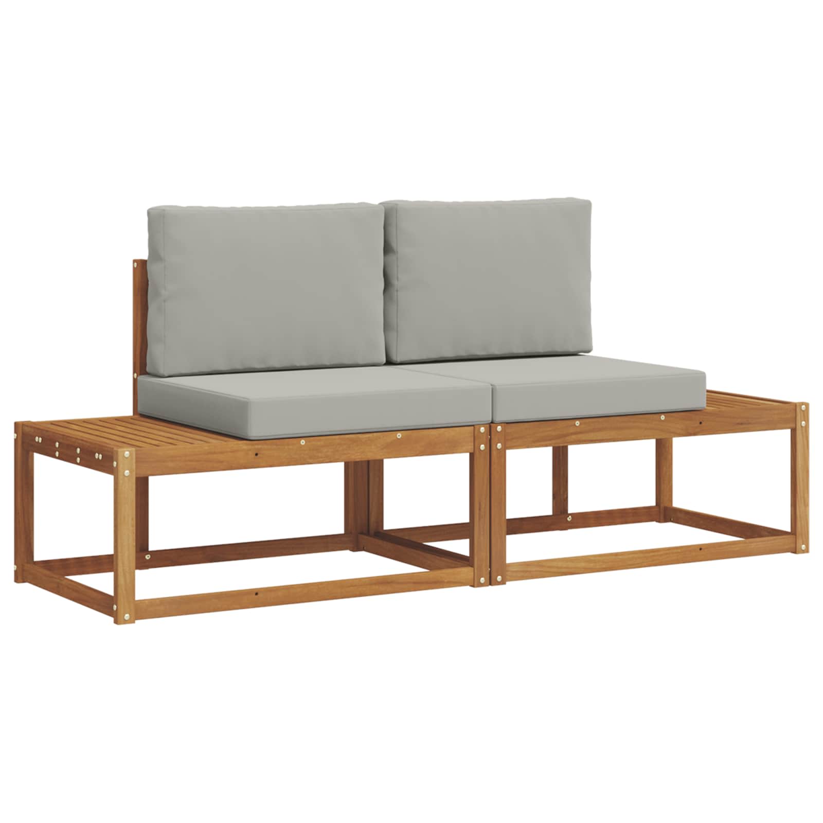 Ensemble de canapés d'extérieur avec coussin 2 pcs Naturel - XIOS
