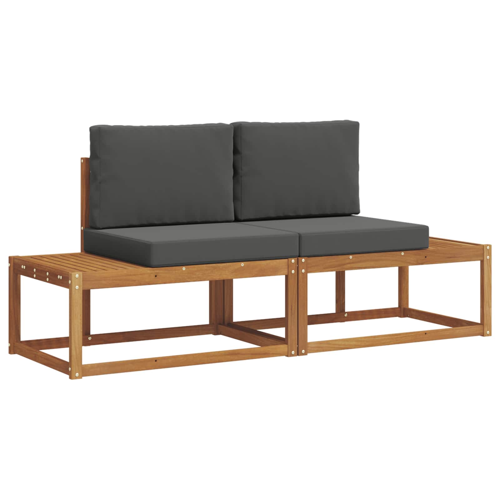Ensemble de canapés d'extérieur avec coussin 2 pcs Naturel - XIOS