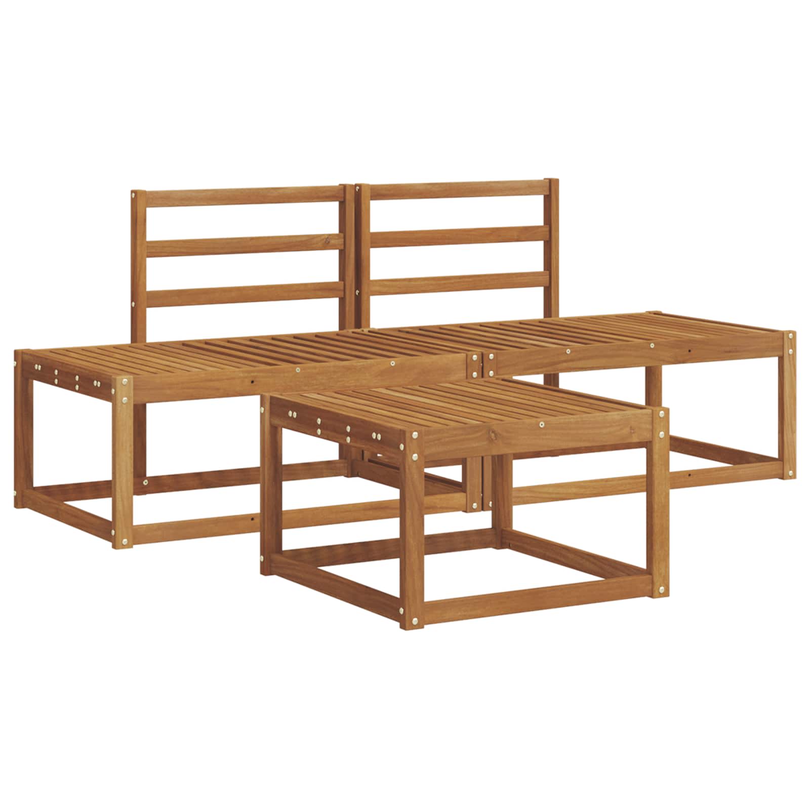Ensemble de canapés d'extérieur 3 pcs Naturel - XIOS