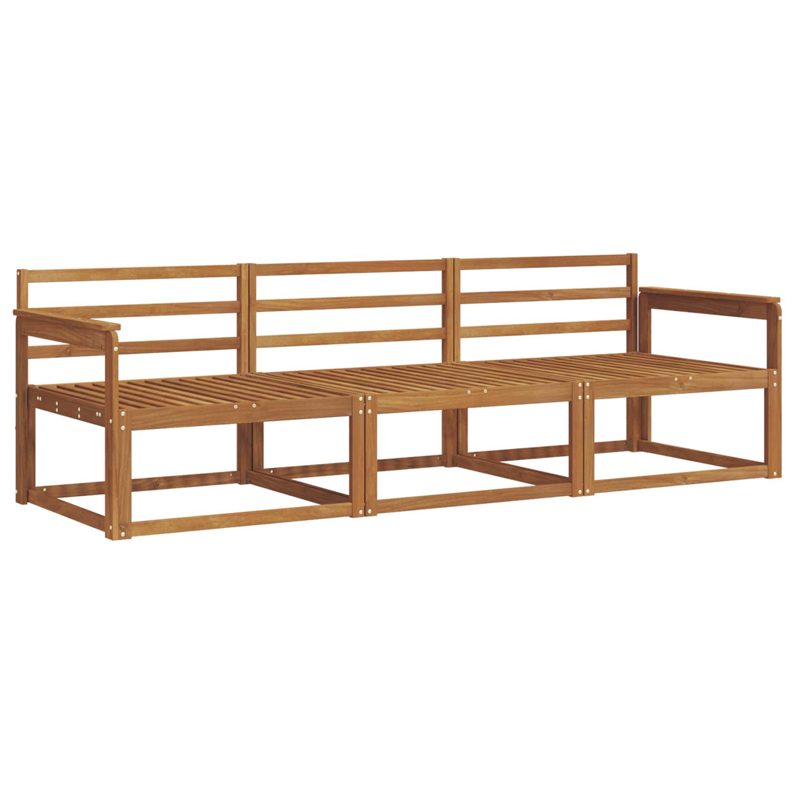 Ensemble de canapés d'extérieur 3 pcs Naturel - XIOS