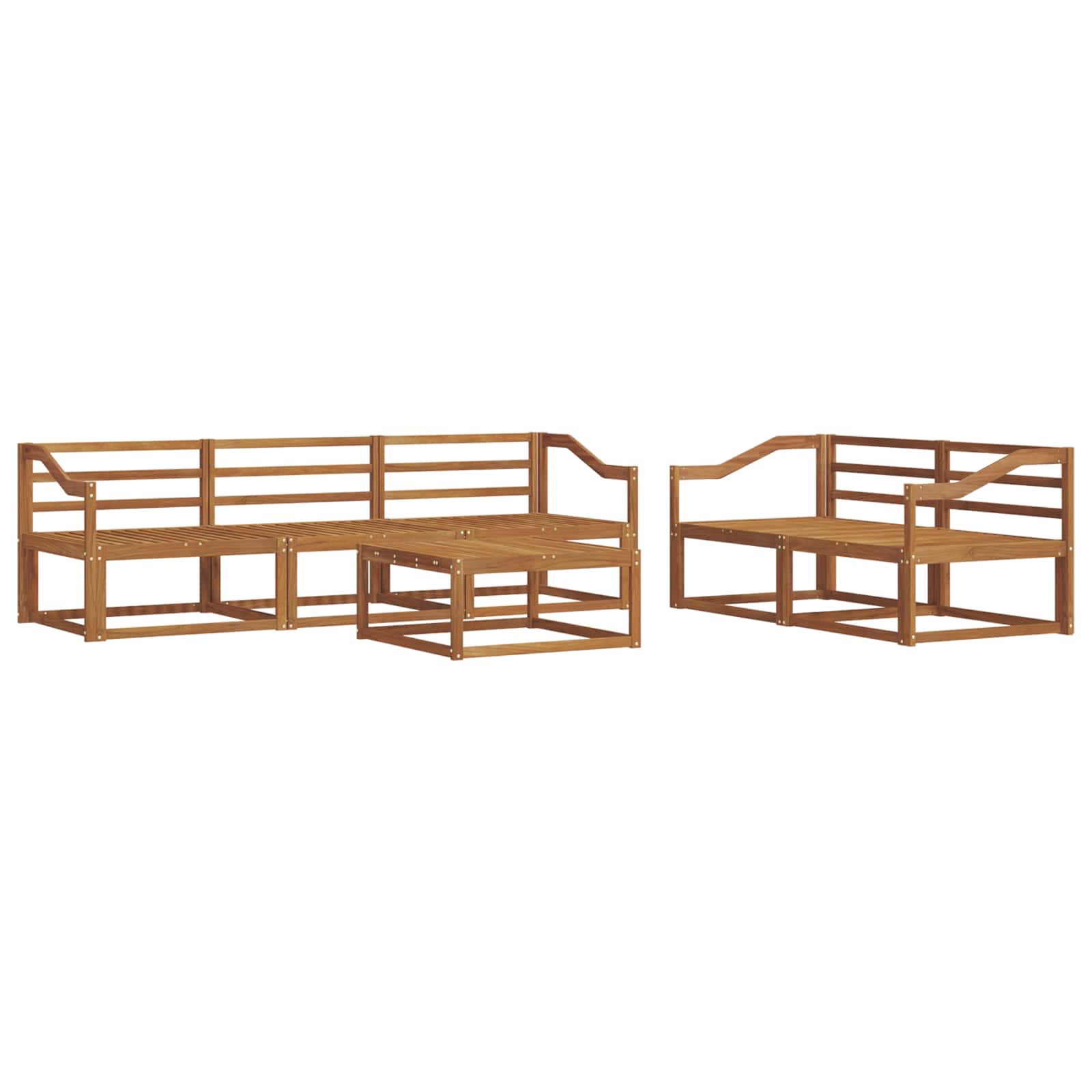Ensemble de canapés d'extérieur 6 pcs Naturel - XIOS