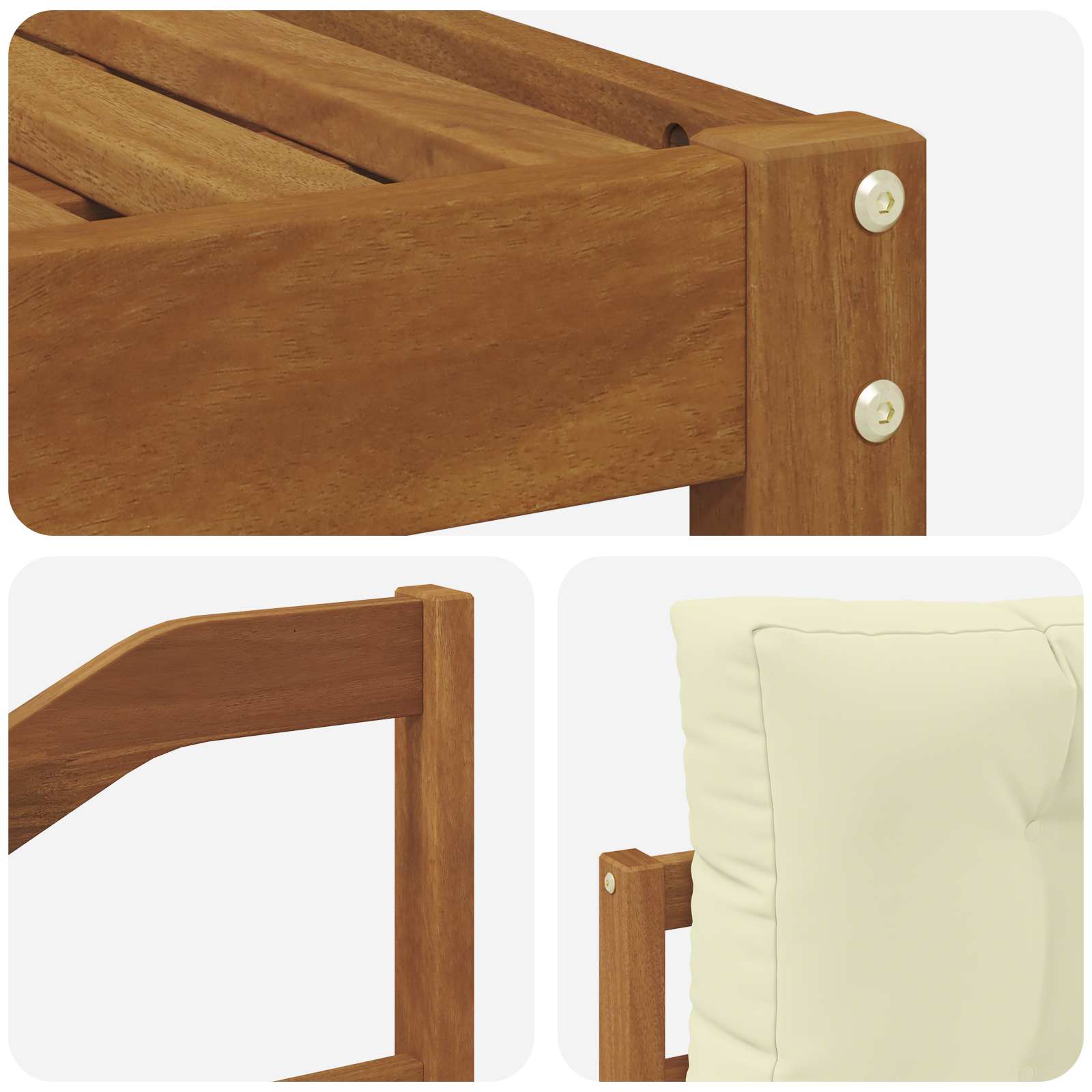 Ensemble de canapés d'extérieur 6 pcs Naturel et Crème - XIOS