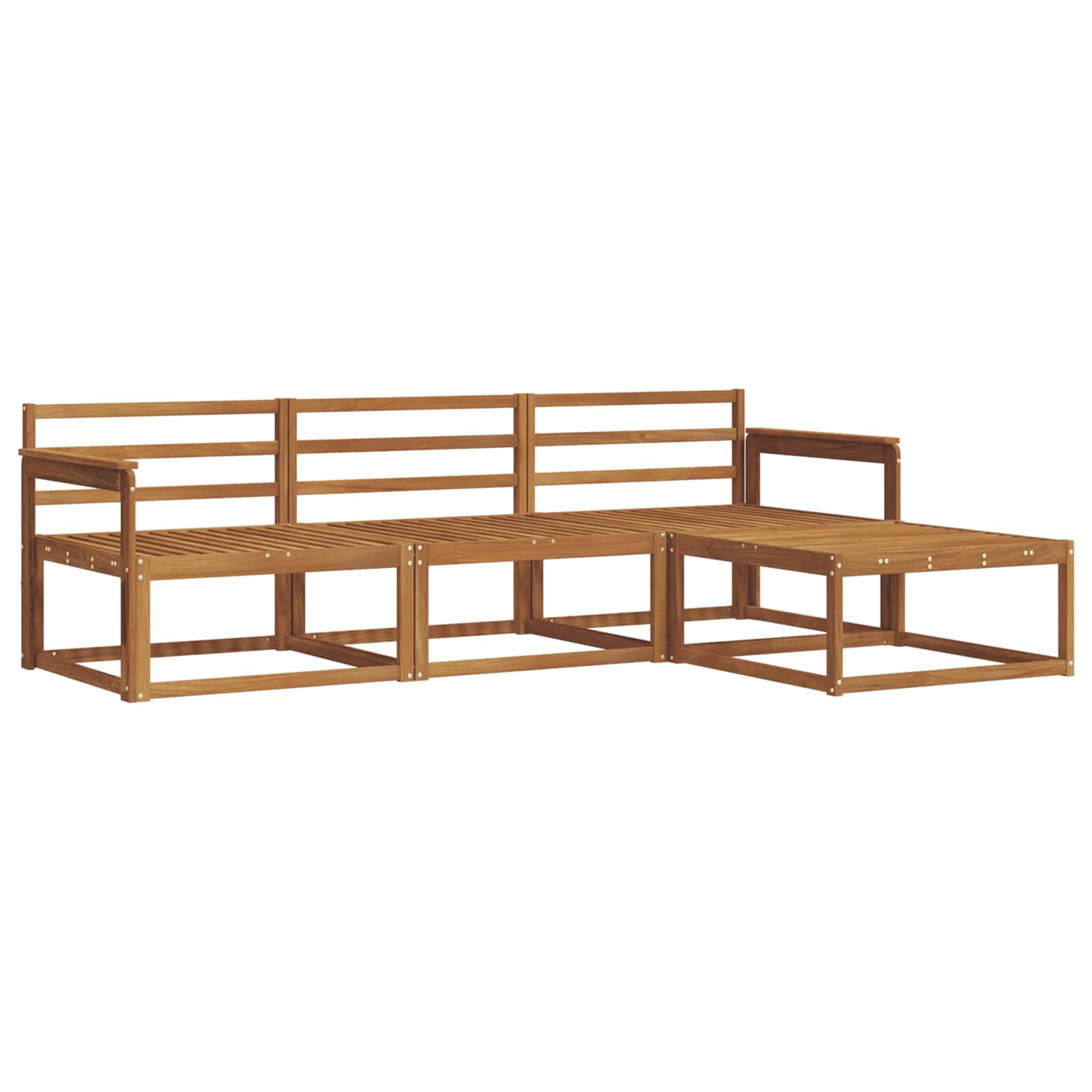 Ensemble de canapés d'extérieur 4 pcs Naturel - XIOS