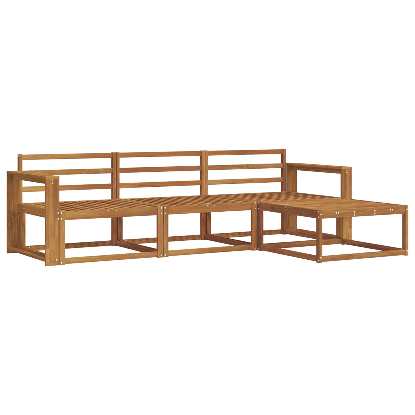 Ensemble de canapés d'extérieur 4 pcs Naturel - XIOS