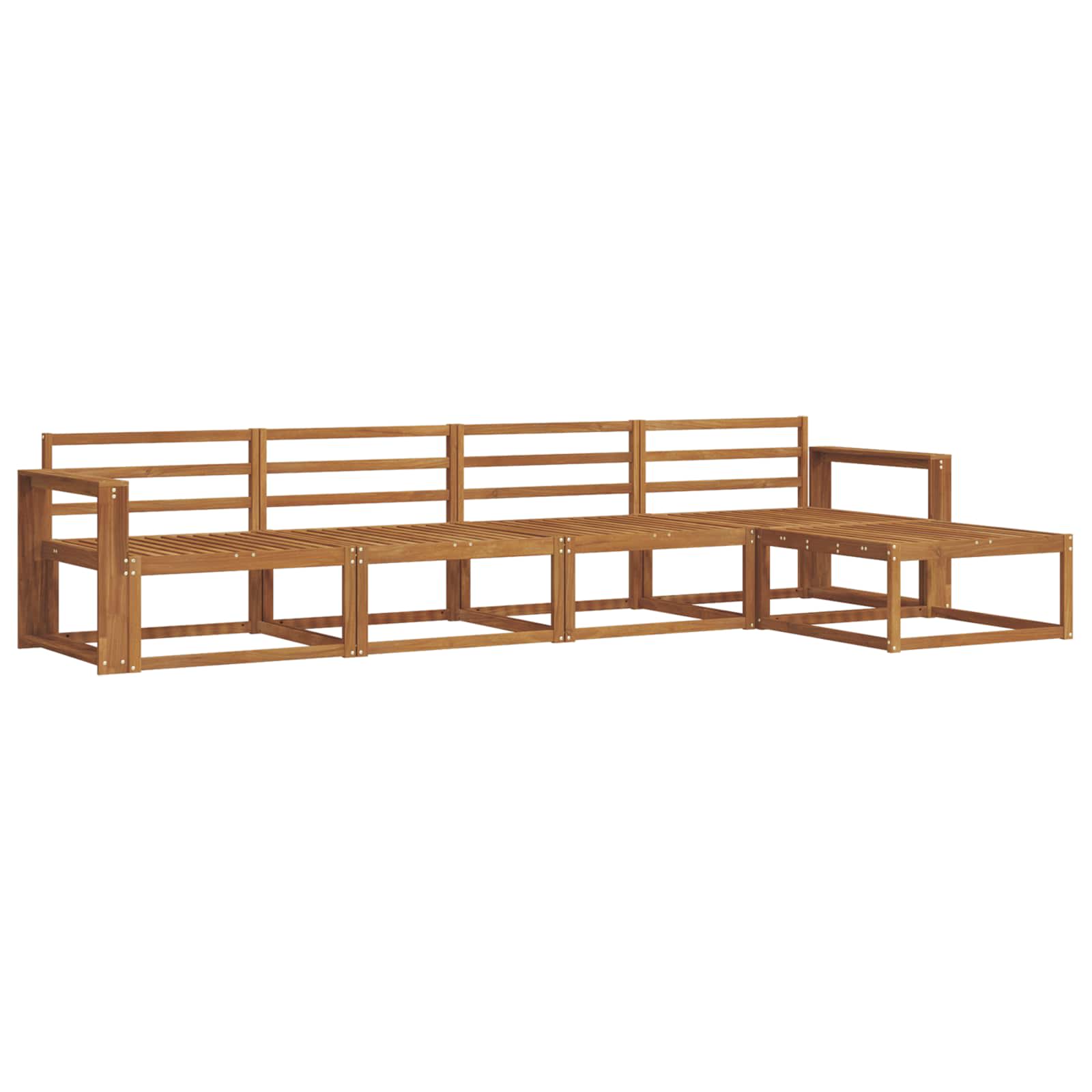 Ensemble de canapés d'extérieur 5 pcs Naturel - XIOS