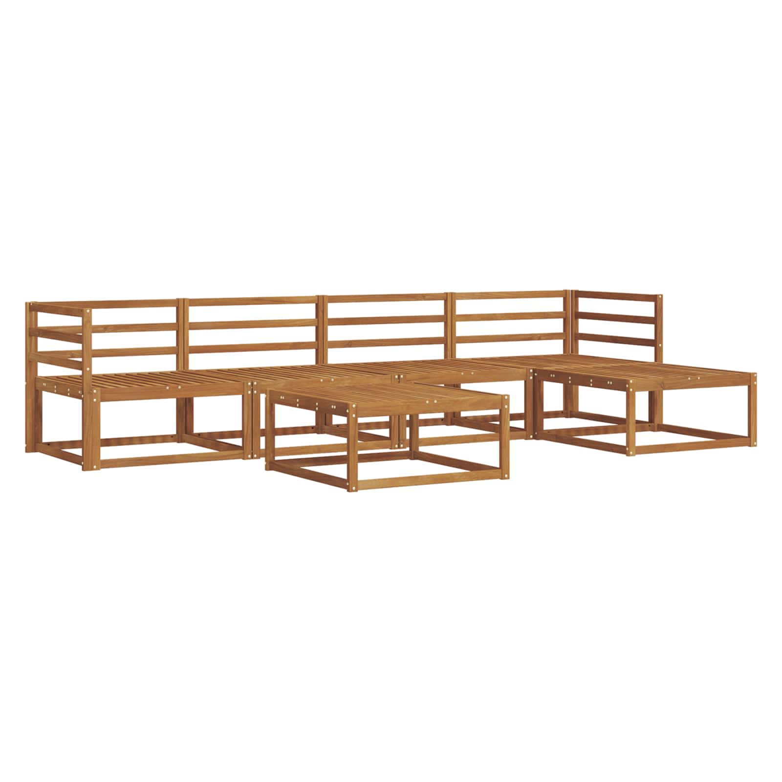 Ensemble de canapés d'extérieur 6 pcs Naturel - XIOS