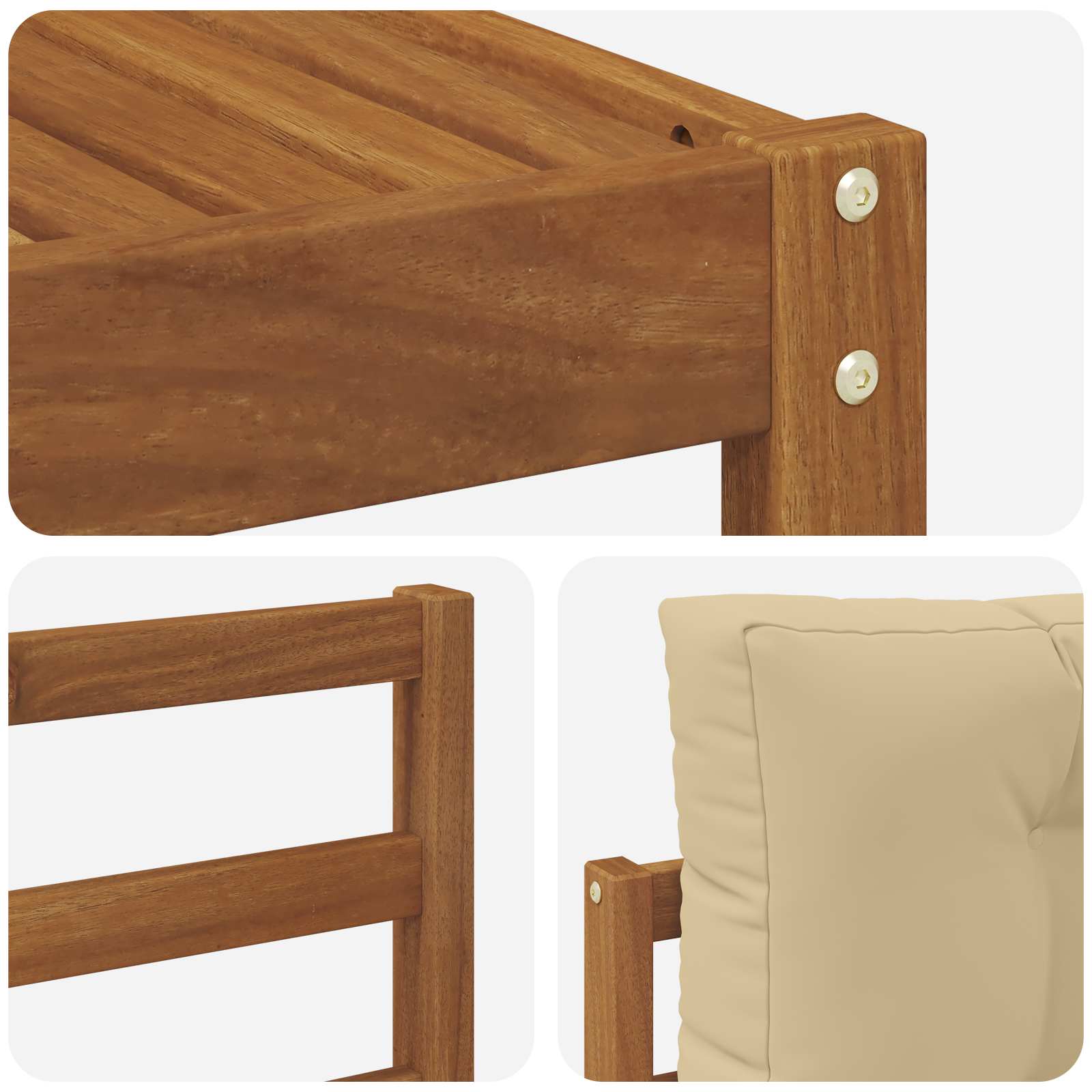 Ensemble de canapés d'extérieur 6 pcs Naturel et Beige - XIOS