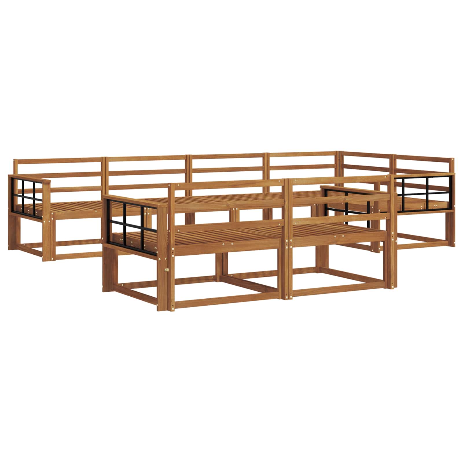 Ensemble de canapés d'extérieur 7 pcs Naturel - XIOS