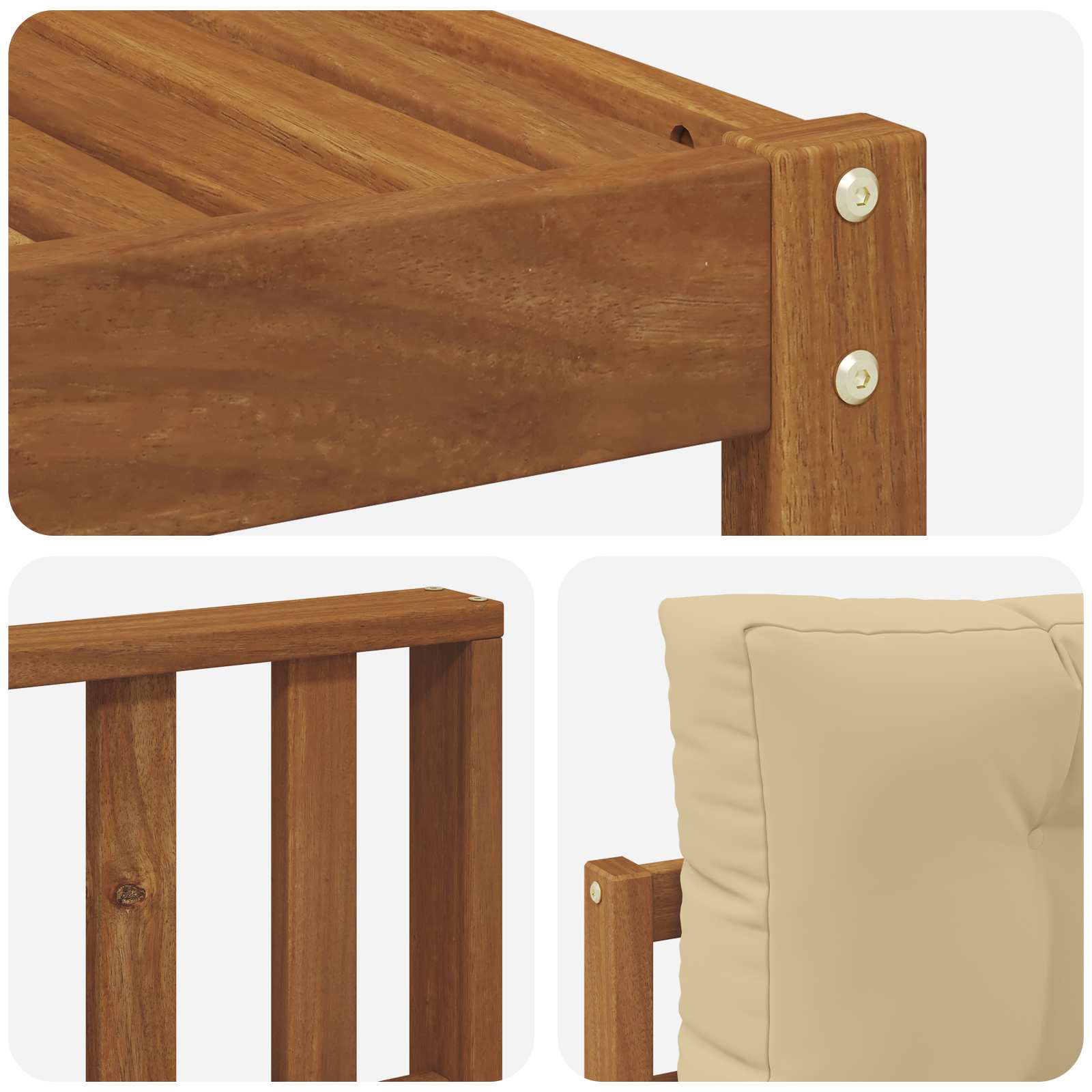 Ensemble de canapés d'extérieur 8 pcs Naturel et Beige - XIOS