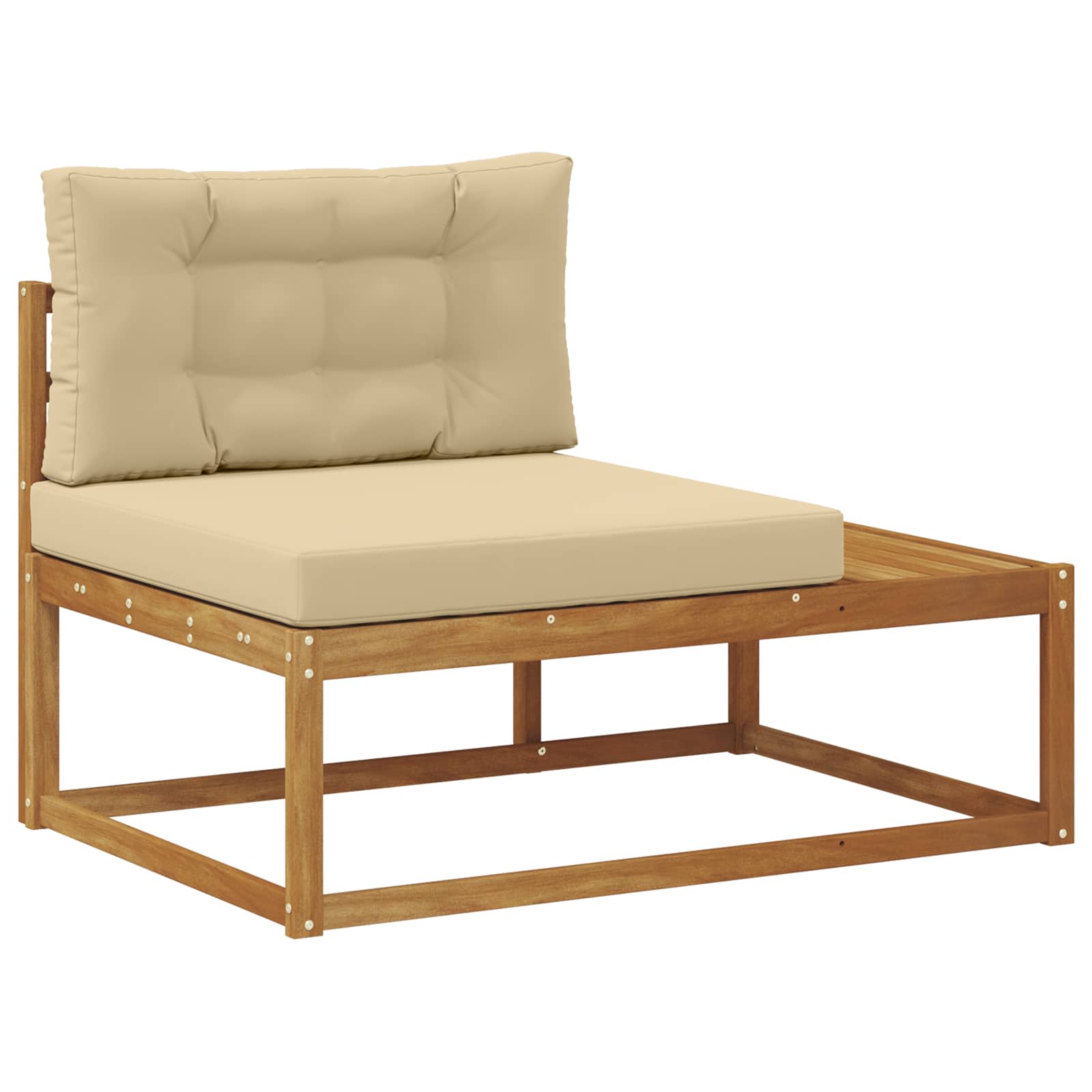 Ensemble de canapés d'extérieur 6 pc Naturel et Beige