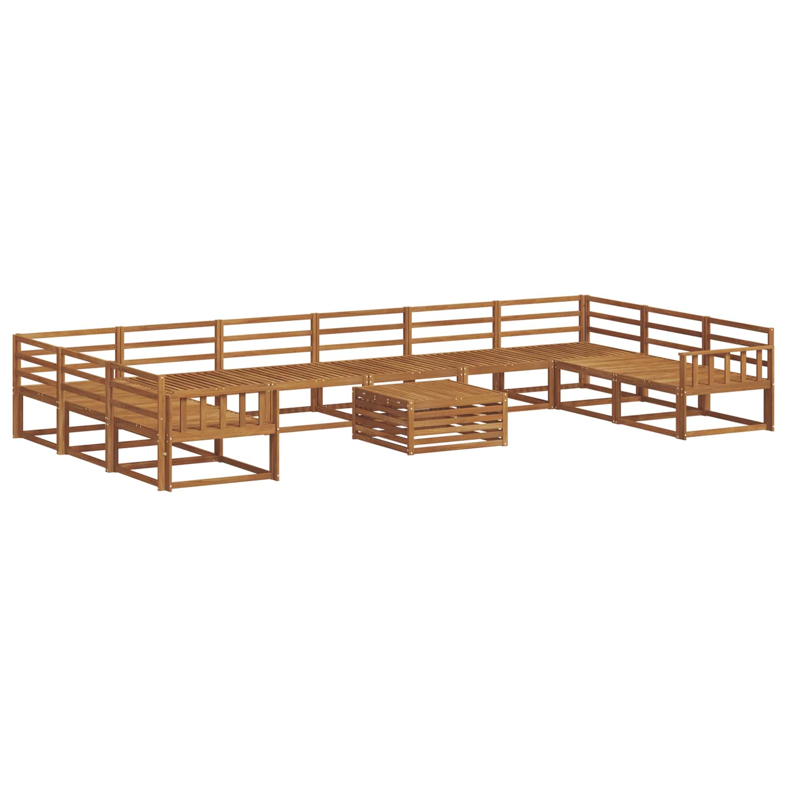 Ensemble de canapés d'extérieur 11 pcs Naturel - XIOS