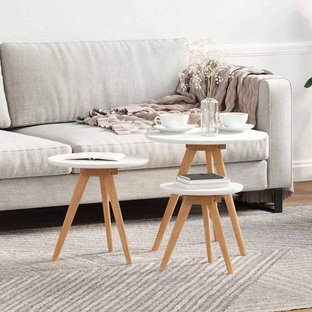 Table basse Marron 50 x 50 x 46 cm Bois massif de noyer - XIOS