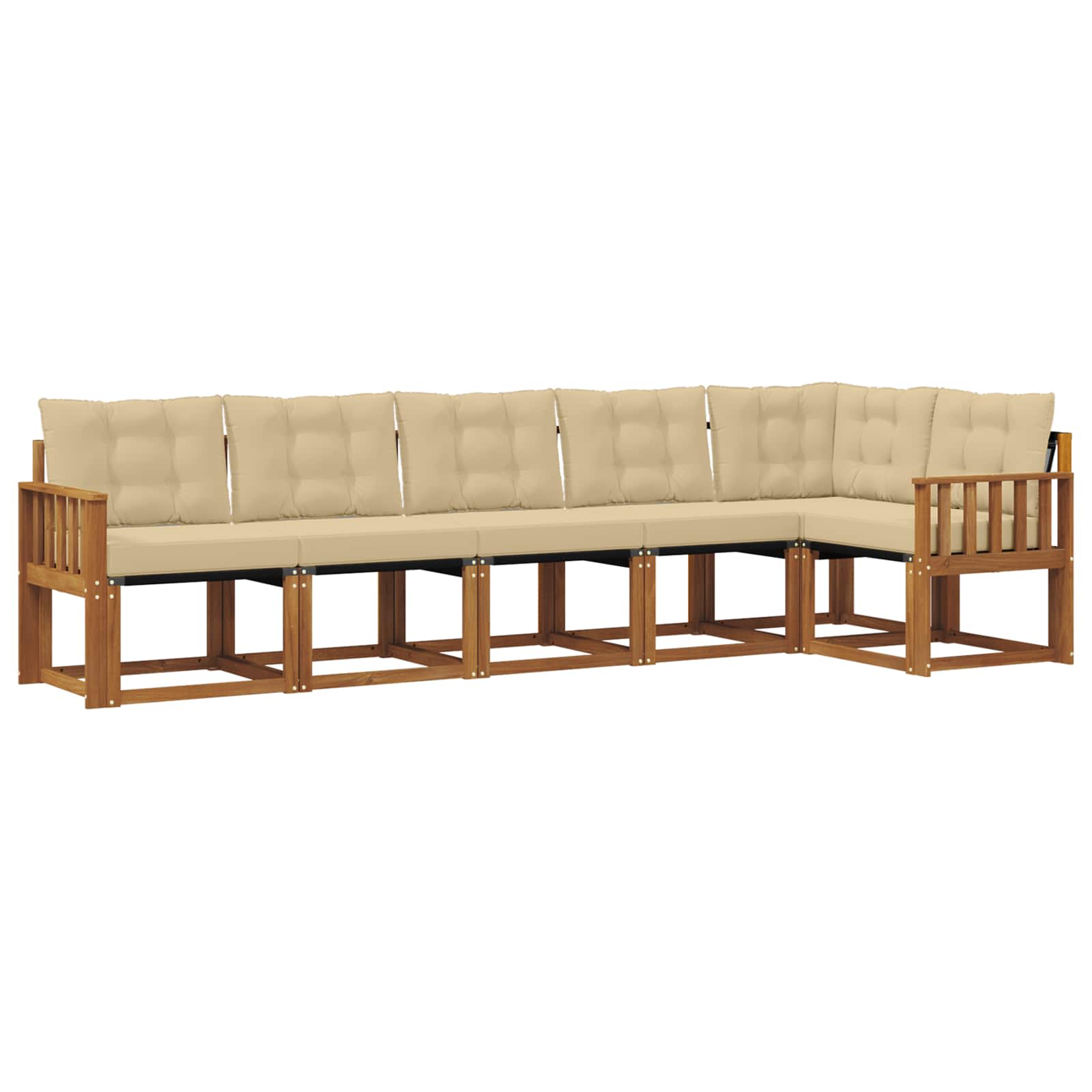 Ensemble de canapés d'extérieur 6 pc Naturel et Beige - XIOS
