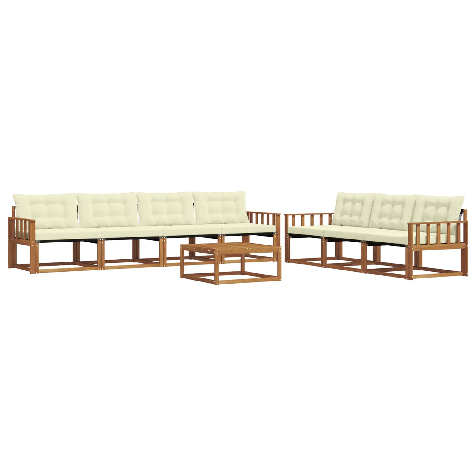 Ensemble de canapés d'extérieur 8 pcs Naturel et Crème - XIOS