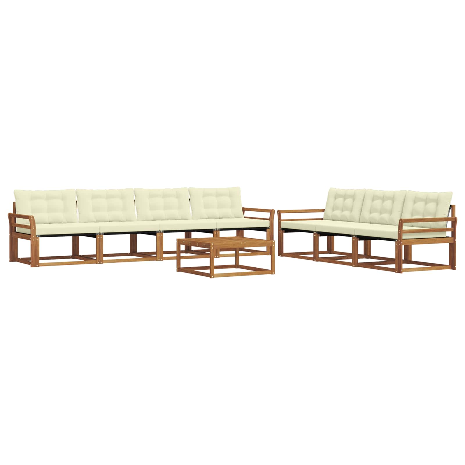 Ensemble de canapés d'extérieur 8 pcs Naturel et Crème - XIOS