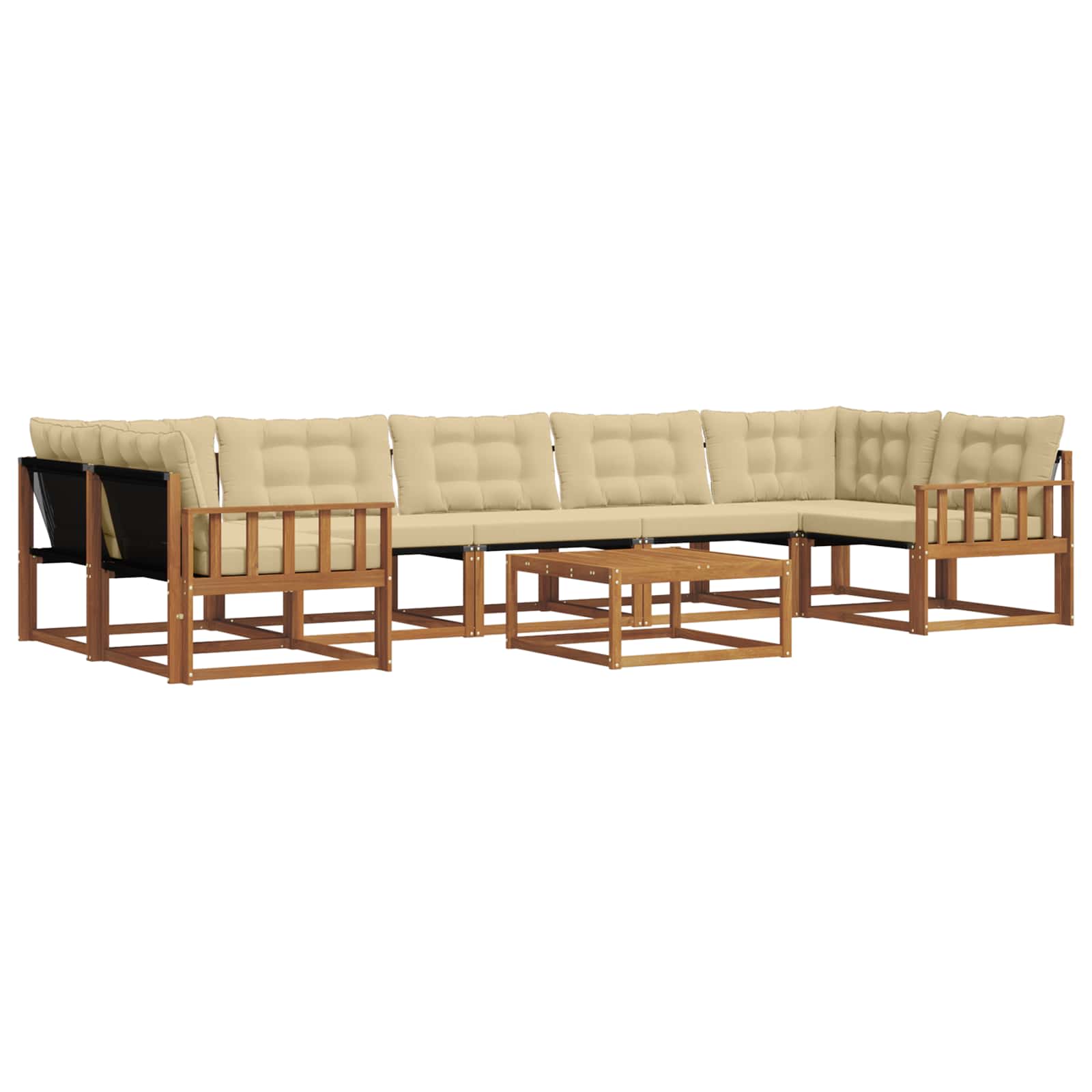 Ensemble de canapés d'extérieur 8 pcs Naturel et Beige - XIOS