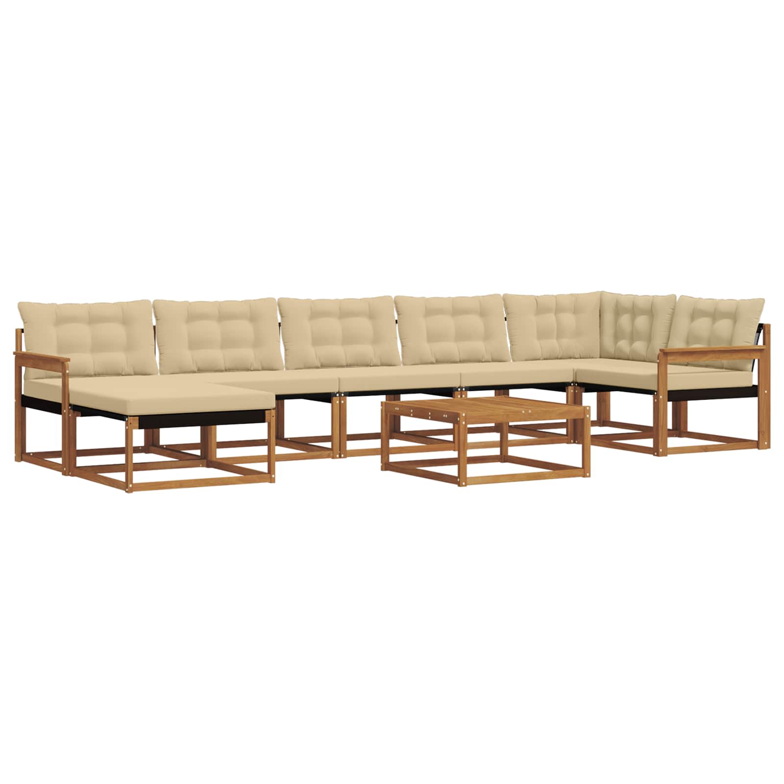 Ensemble de canapés d'extérieur 22 pcs Naturel et Beige - XIOS
