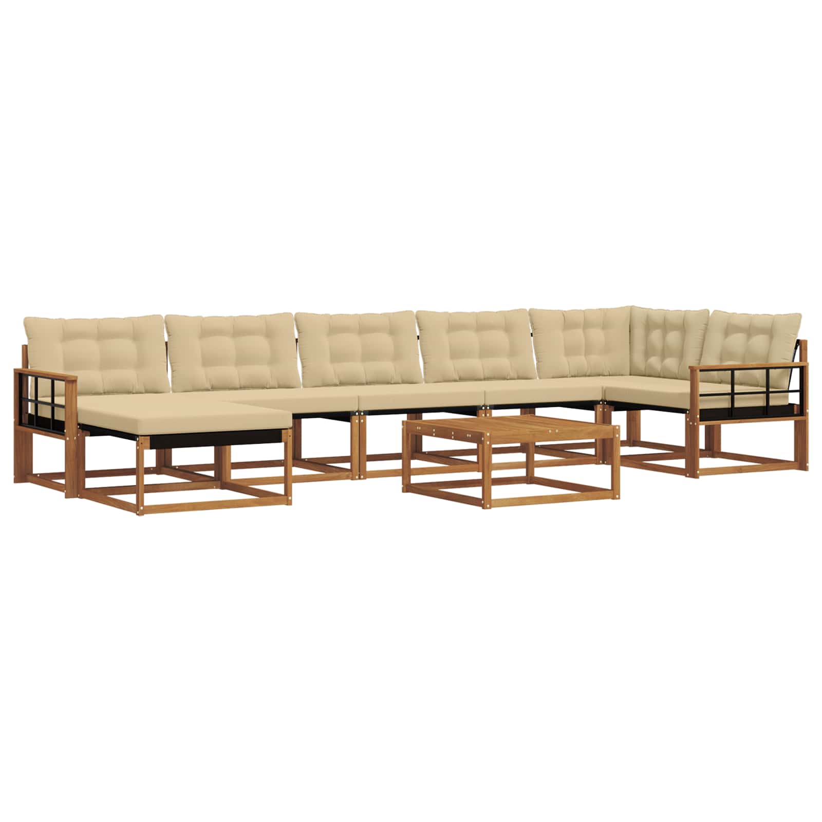 Ensemble de canapés d'extérieur 22 pcs Naturel et Beige - XIOS