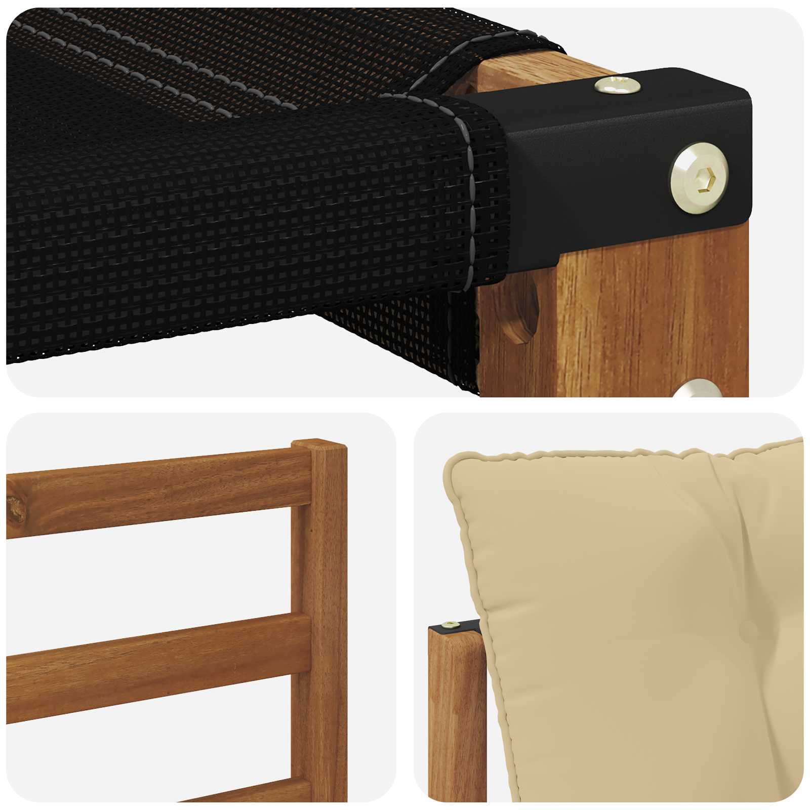 Ensemble de canapés d'extérieur 7 pcs Naturel et Beige - XIOS