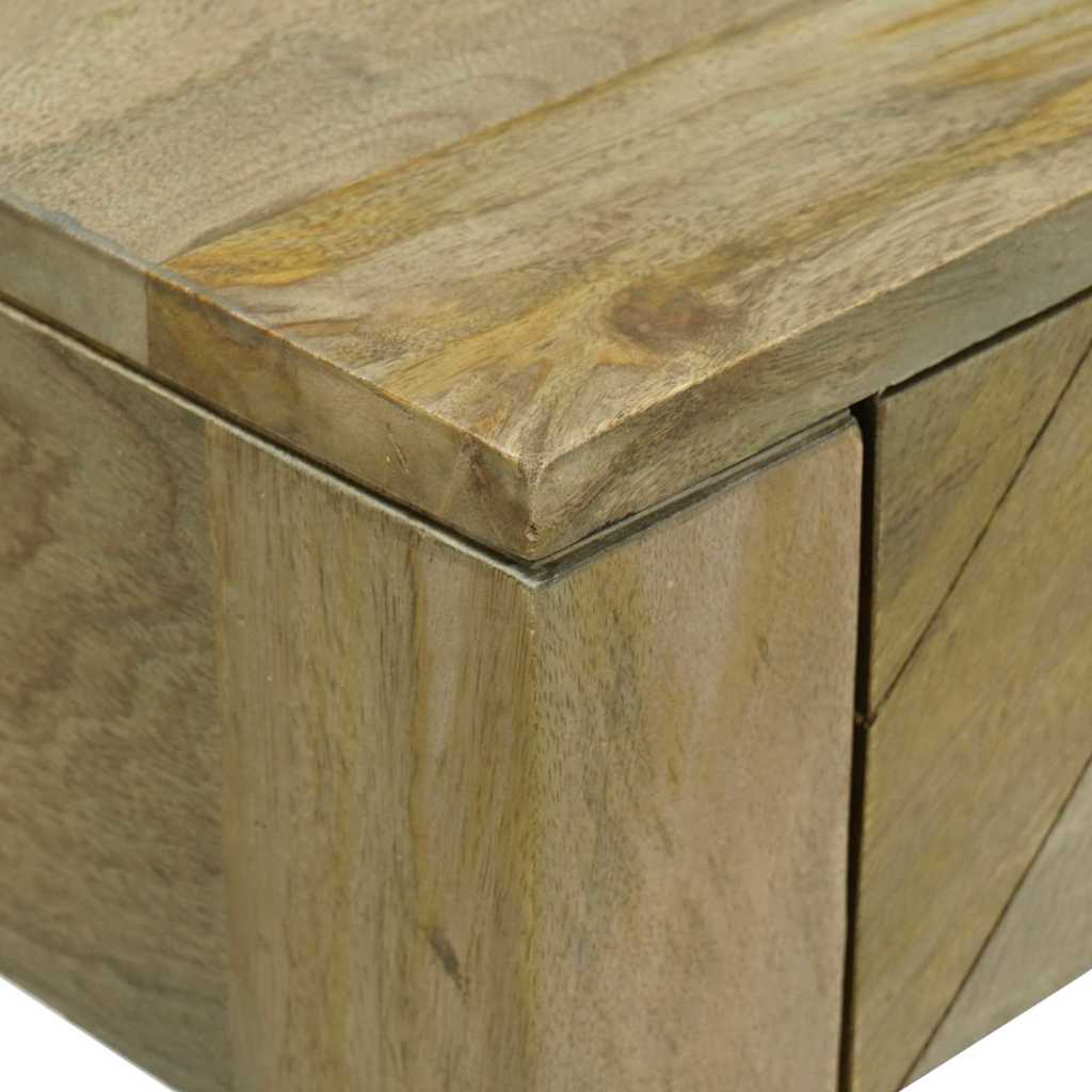Table console avec tiroir Gris naturel 110 x 30 x 80 cm