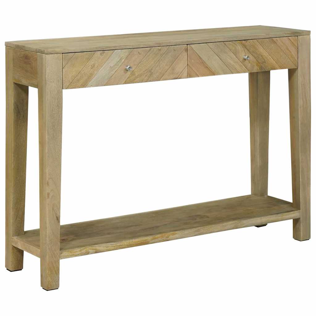 Table console avec tiroir Gris naturel 110 x 30 x 80 cm