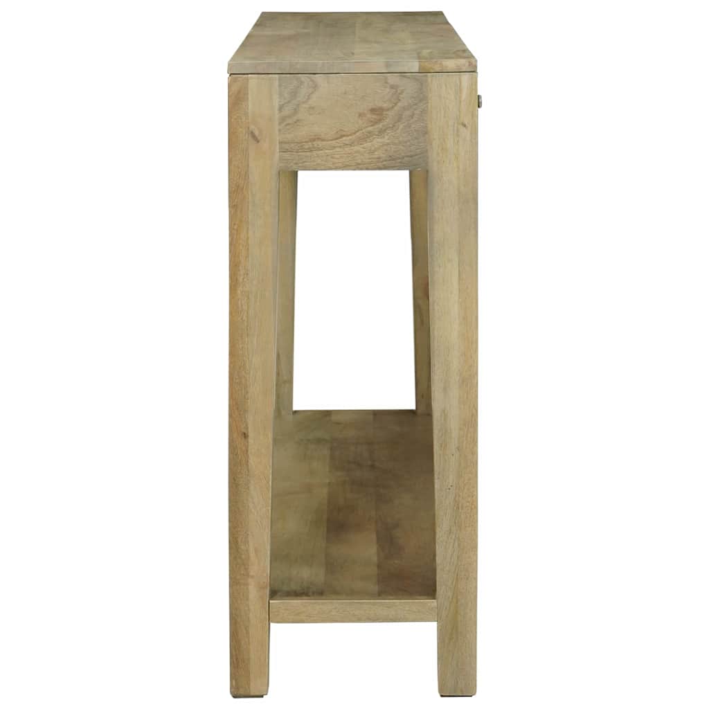 Table console avec tiroir Gris naturel 110 x 30 x 80 cm