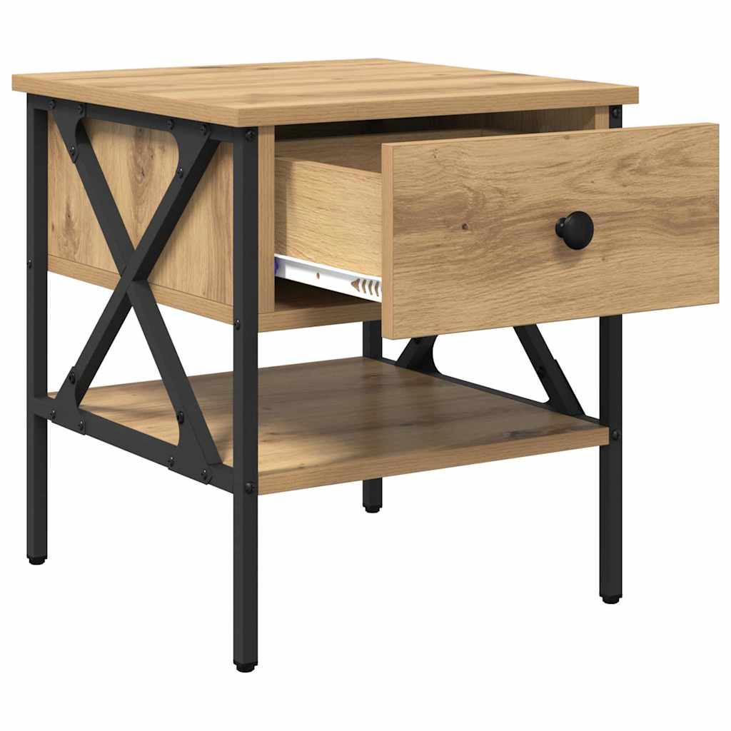 Table de chevet 2 pcs chêne artisanal 40 x 42 x 45 cm - XIOS