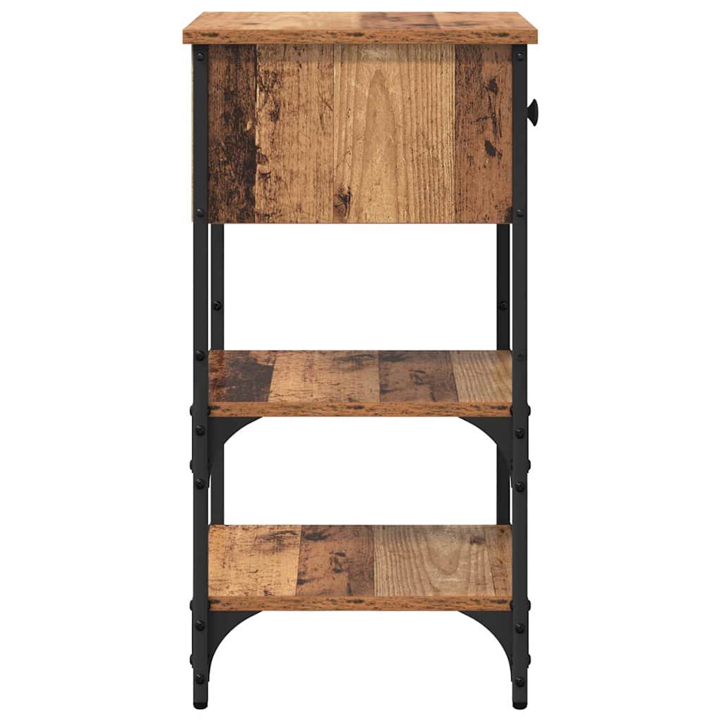 Cabinet de chevet avec tiroir 2 pcs Marron 33,5 x 36 x 70 cm - XIOS