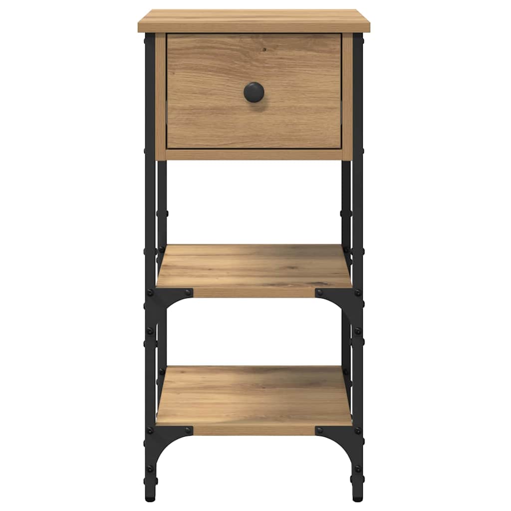 Cabinet de chevet Marron 33,5 x 36 x 70 cm Bois Recyclé Solide - XIOS