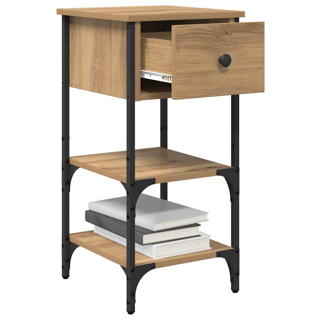 Cabinet de chevet Marron 33,5 x 36 x 70 cm Bois Recyclé Solide - XIOS