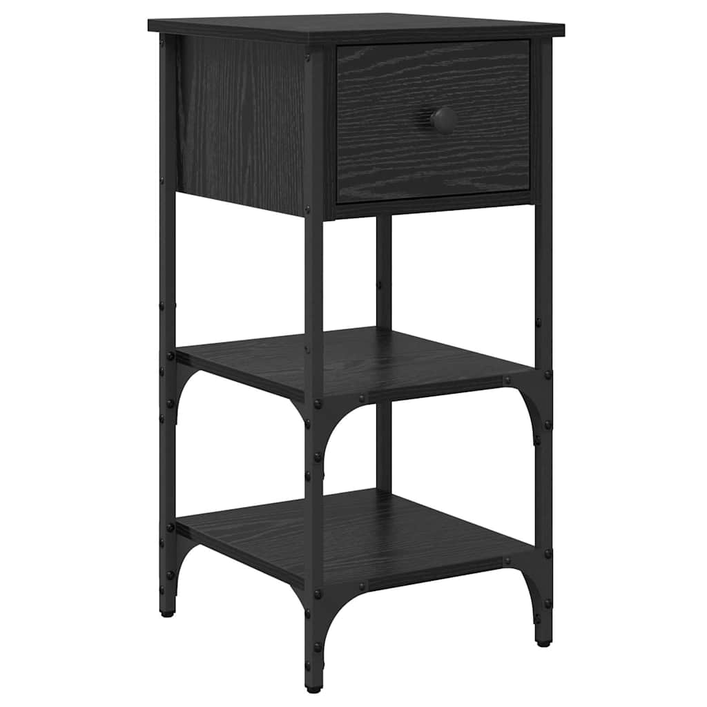 Cabinet de chevet 2 pc Chêne noir 33,5 x 36 x 70 cm - XIOS