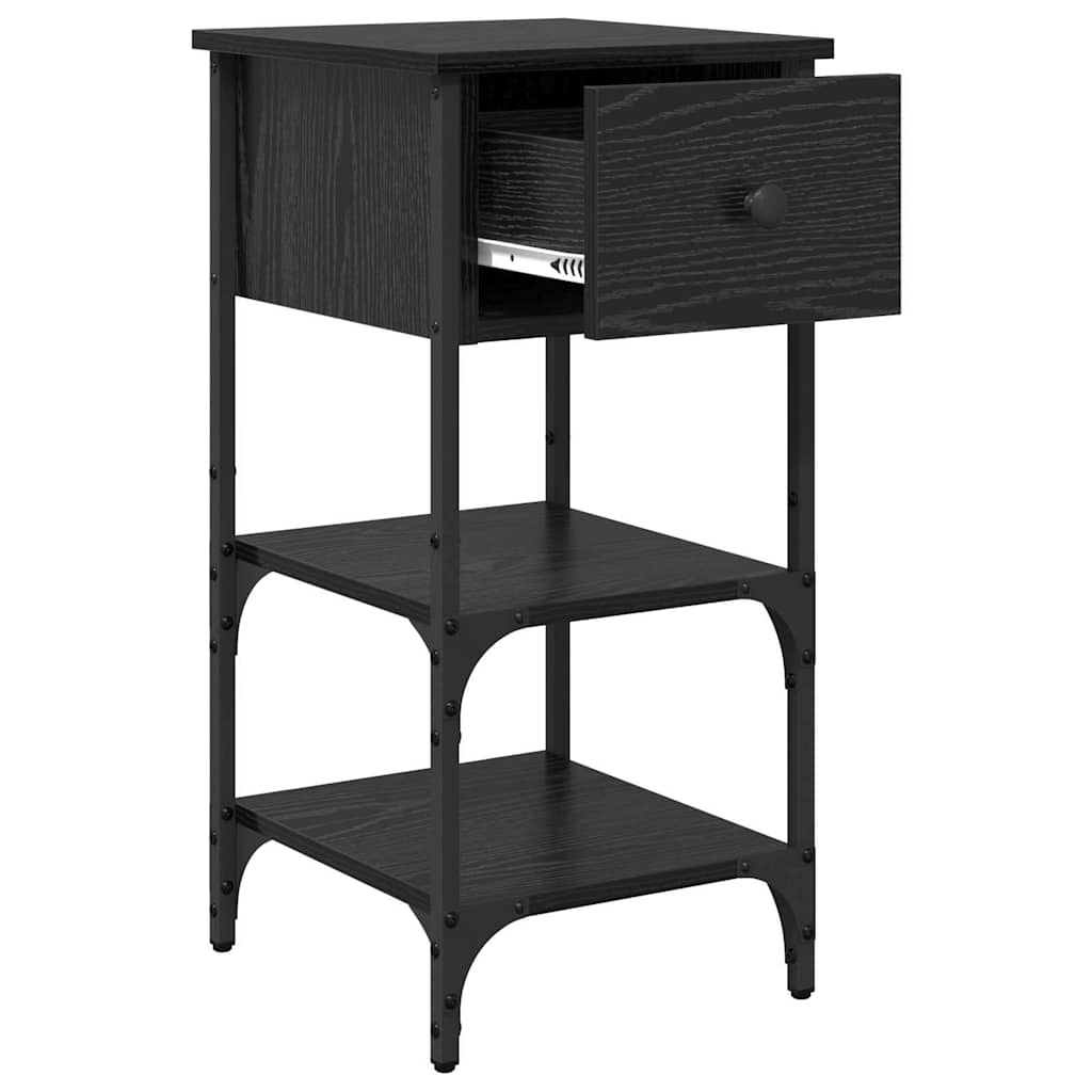 Cabinet de chevet 2 pc Chêne noir 33,5 x 36 x 70 cm - XIOS