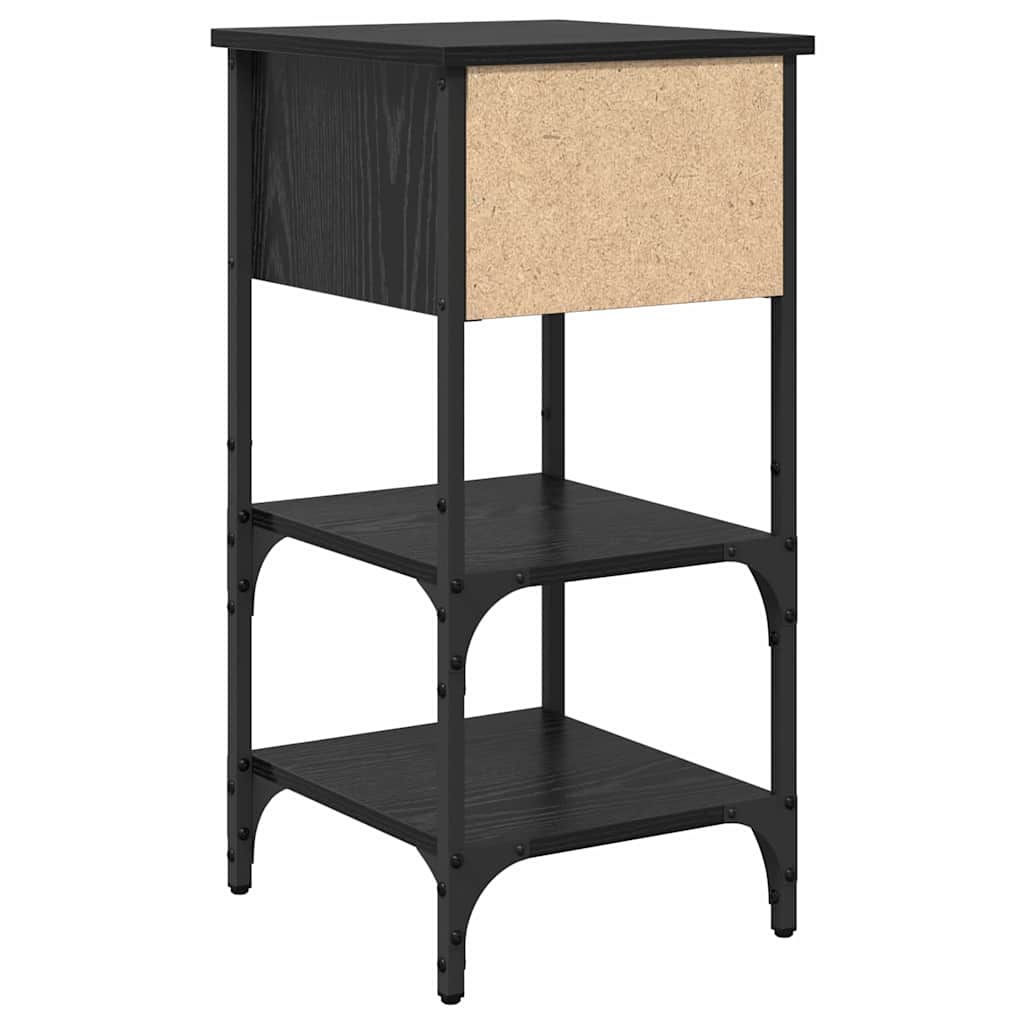 Cabinet de chevet 2 pc Chêne noir 33,5 x 36 x 70 cm - XIOS