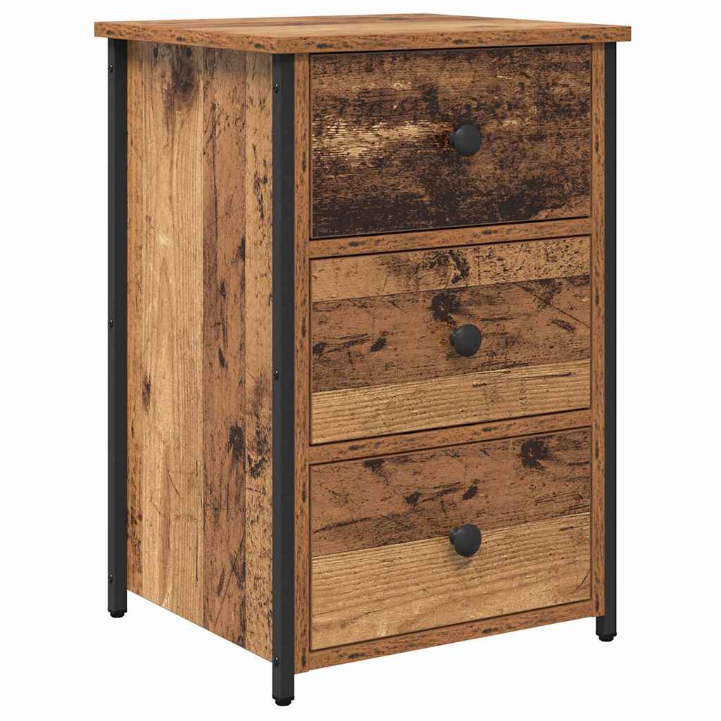 Cabinet de chevet Marron 40 x 36 x 60 cm Bois Recyclé Solide - XIOS