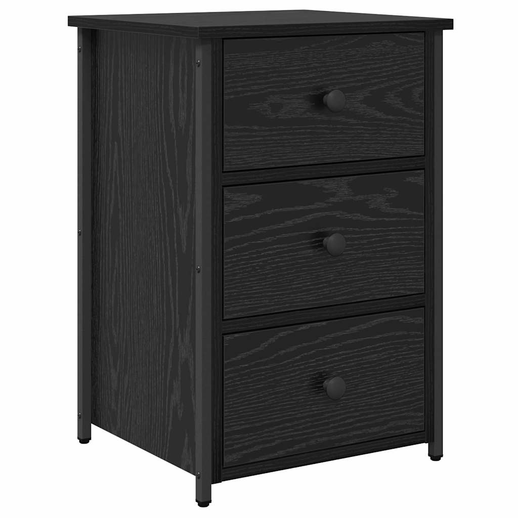 Cabinet de chevet avec tiroir 2 pcs Chêne noir 40 x 36 x 60 cm - XIOS