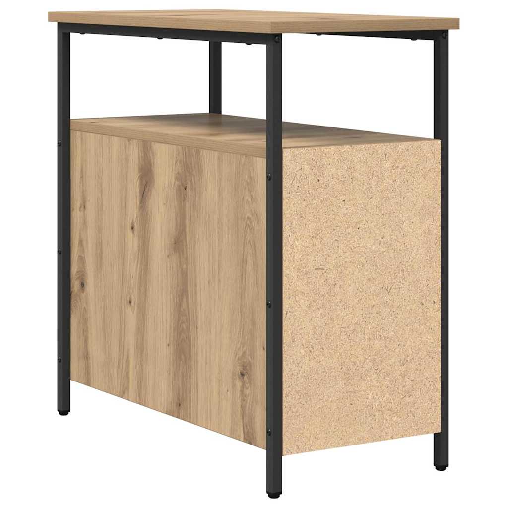 Cabinet de chevet chêne artisanal 30 x 60 x 60 cm - XIOS