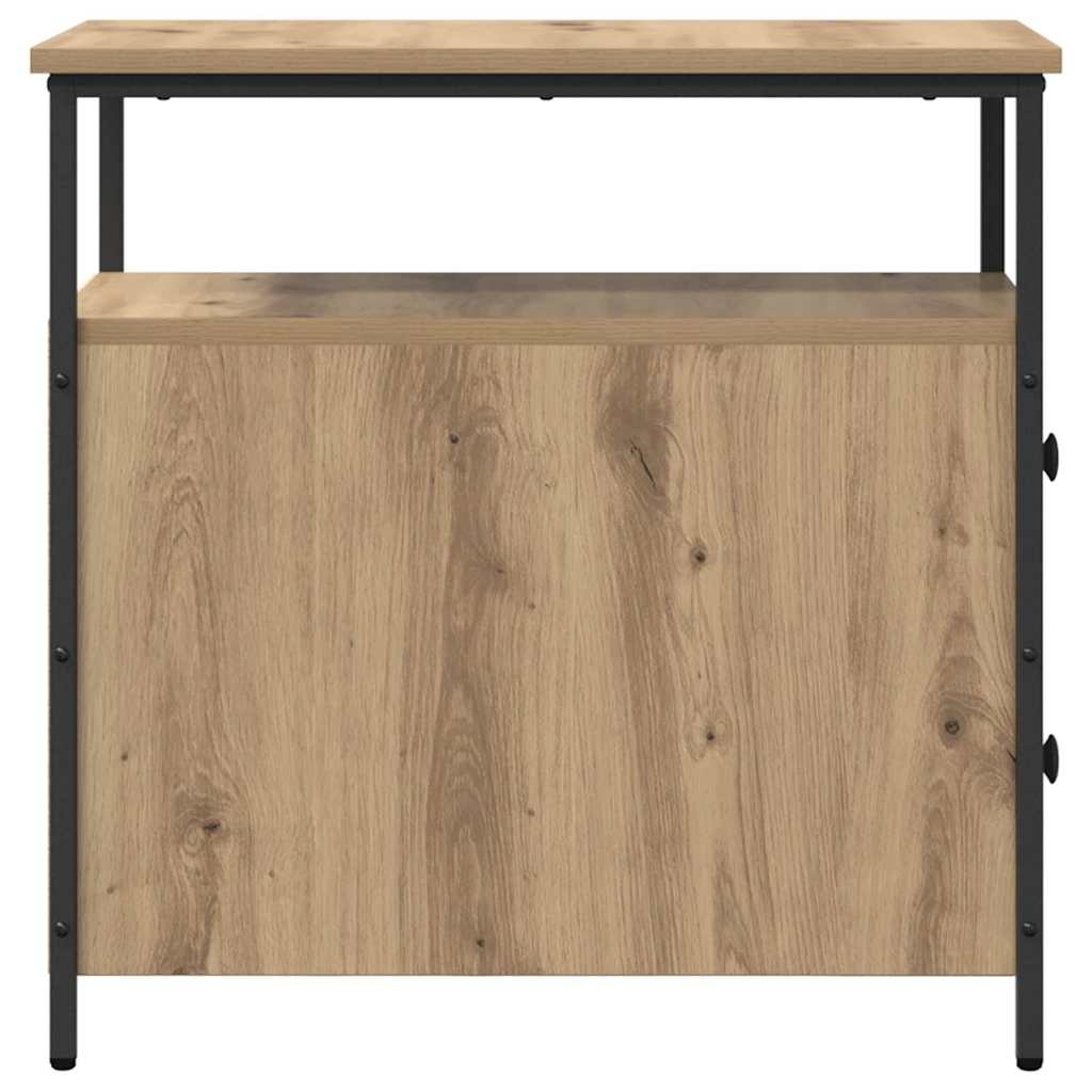 Cabinet de chevet chêne artisanal 30 x 60 x 60 cm - XIOS