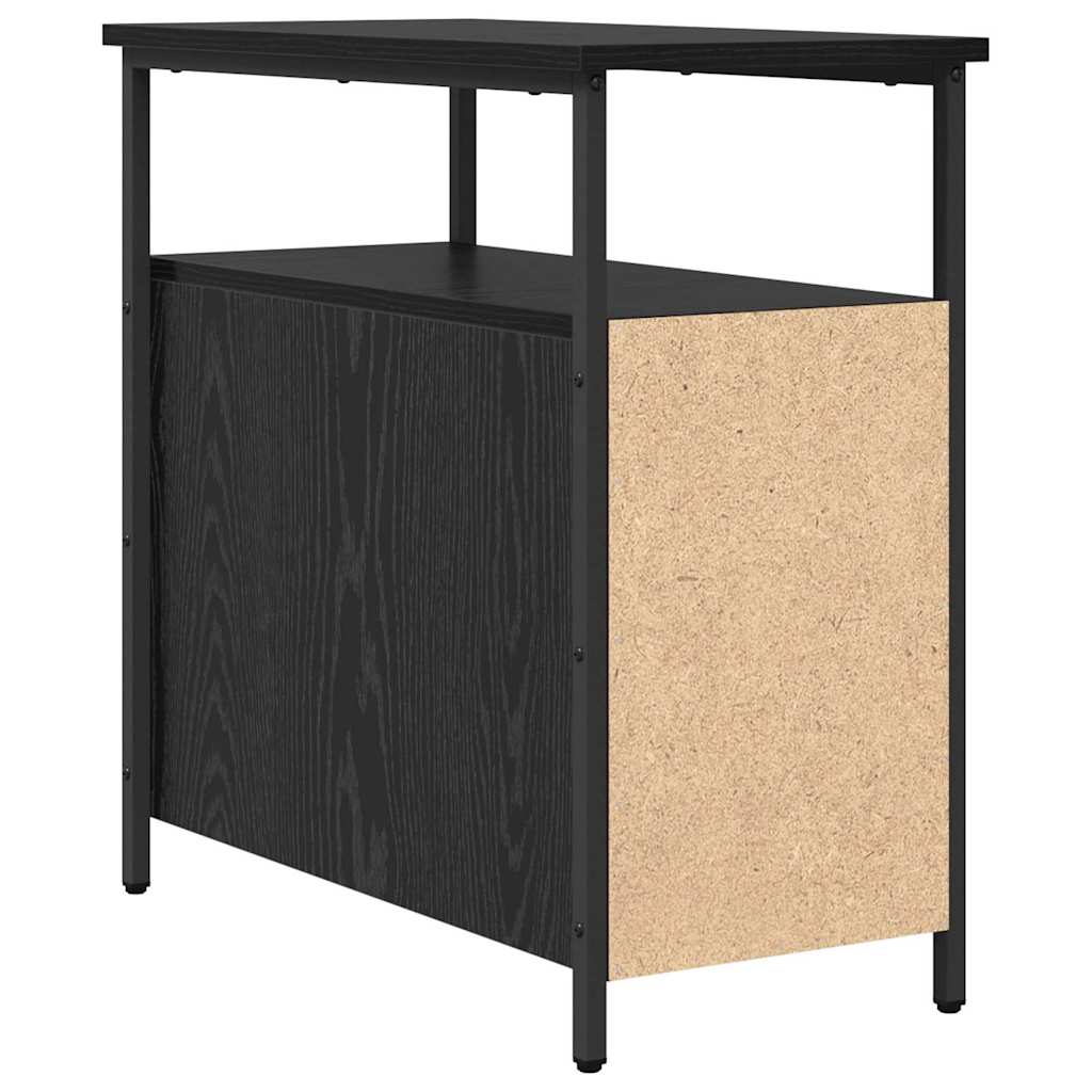 Cabinet de chevet avec tiroir 2 pcs Chêne noir 30 x 60 x 60 cm - XIOS