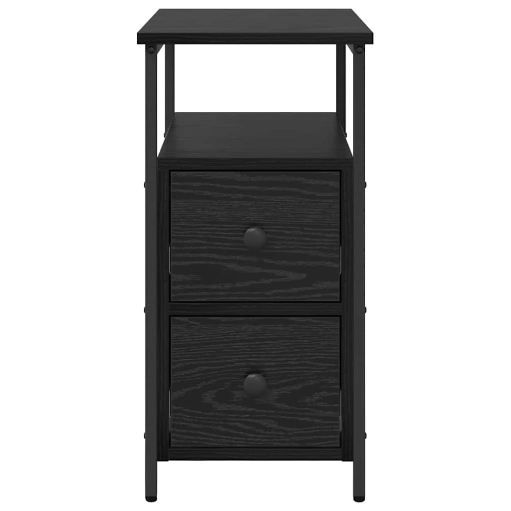 Cabinet de chevet avec tiroir 2 pcs Chêne noir 30 x 60 x 60 cm - XIOS