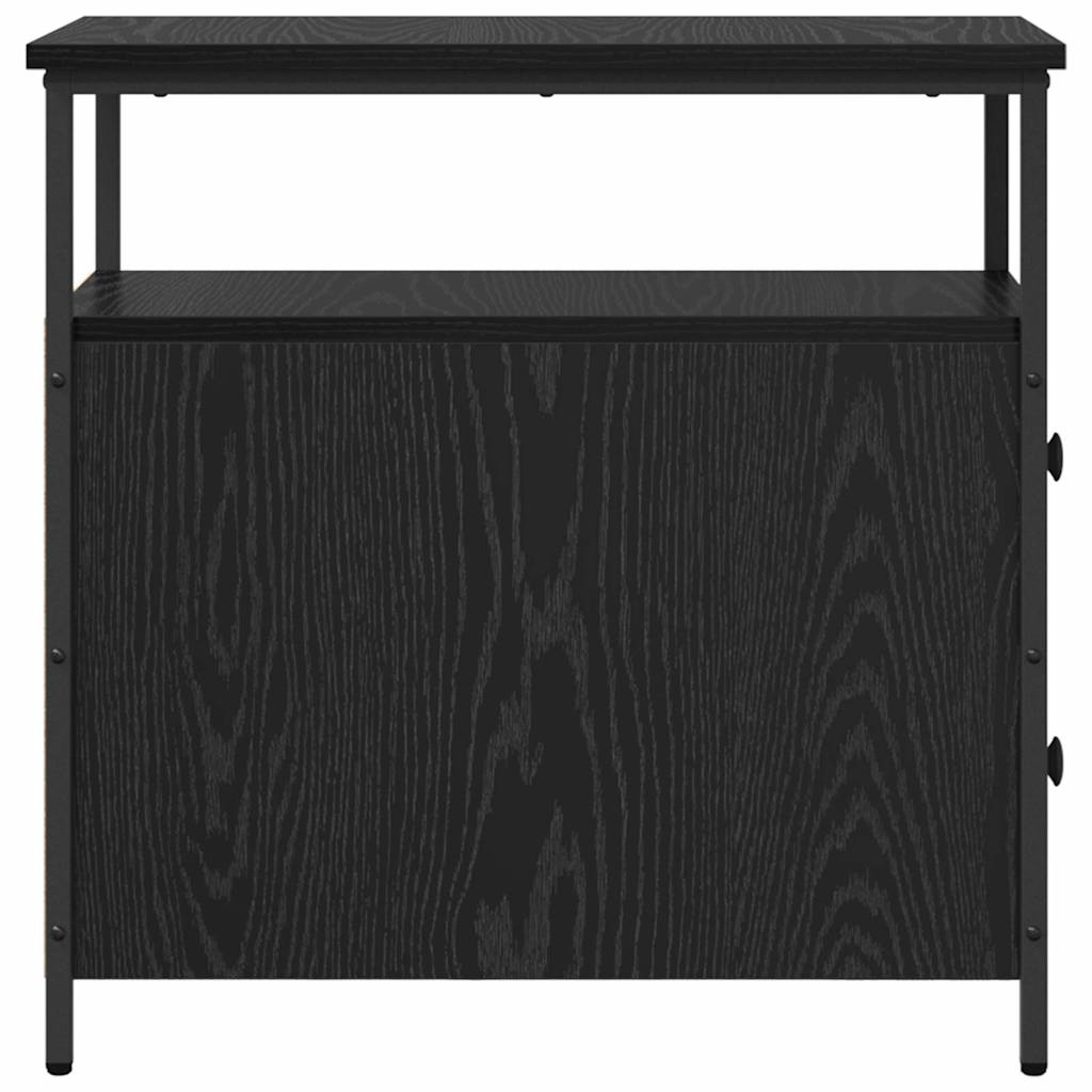 Cabinet de chevet avec tiroir 2 pcs Chêne noir 30 x 60 x 60 cm - XIOS