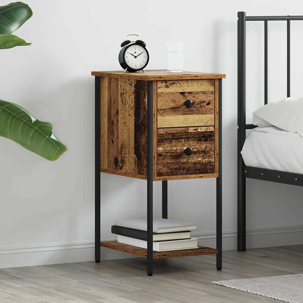 Cabinet de chevet Bois ancien 32 x 42 x 70 cm Bois d'ingénierie - XIOS