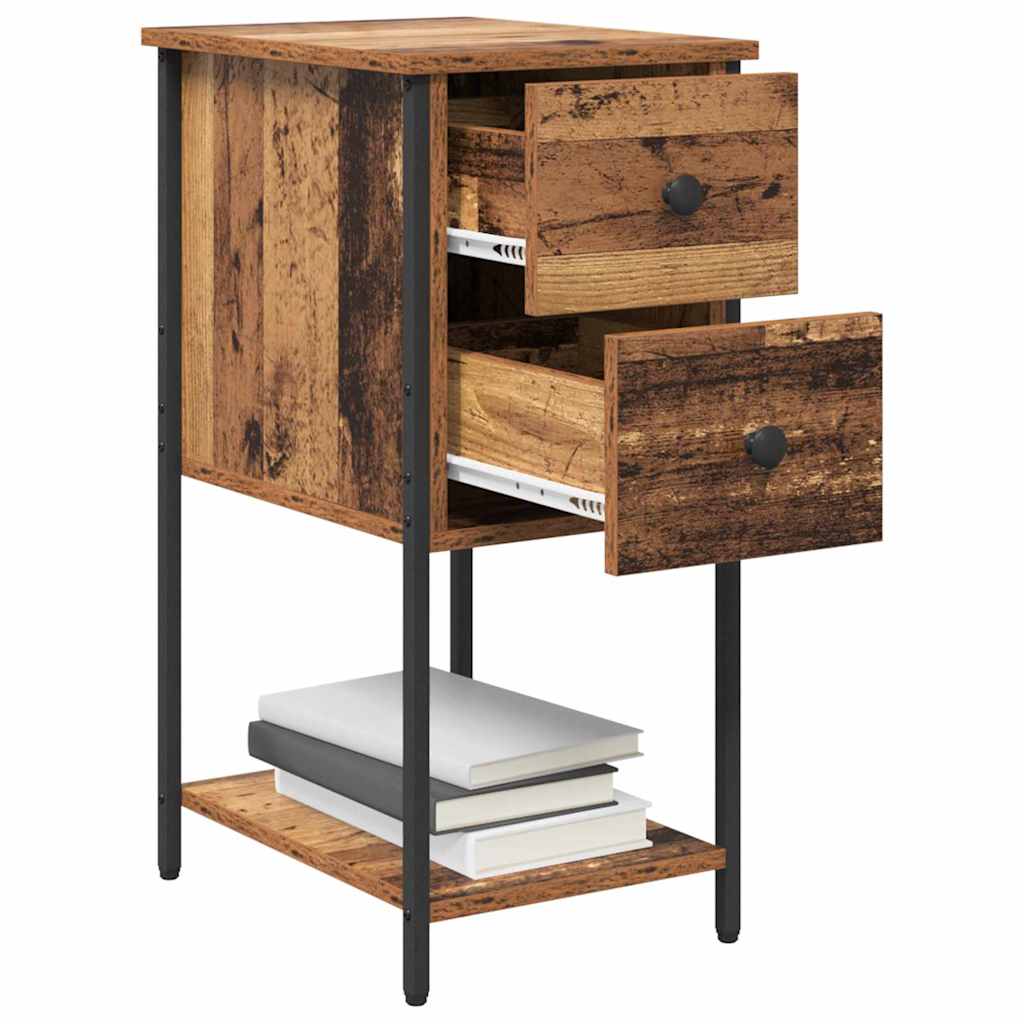 Cabinet de chevet Bois ancien 32 x 42 x 70 cm Bois d'ingénierie - XIOS