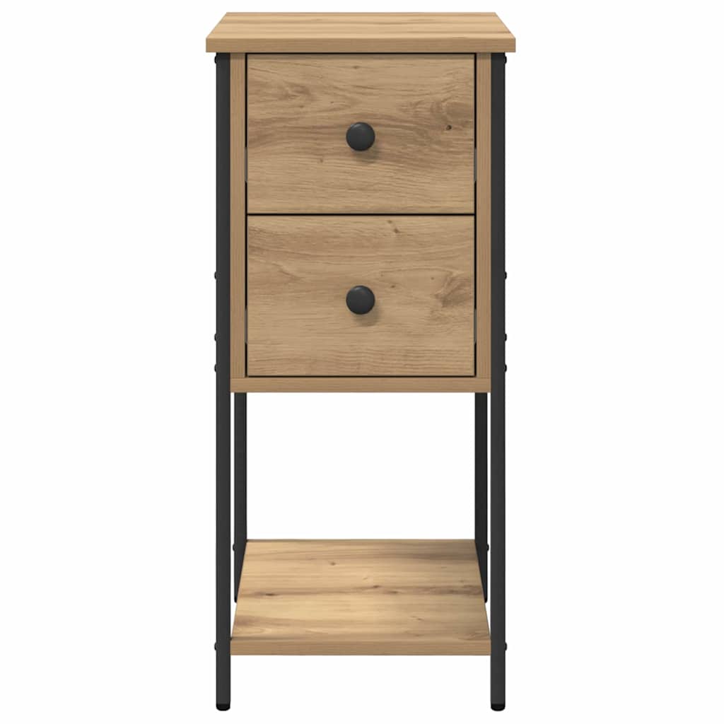 Cabinet de chevet 2 pcs chêne artisanal 32 x 42 x 70 cm - XIOS