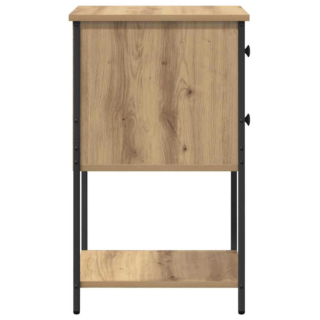 Cabinet de chevet 2 pcs chêne artisanal 32 x 42 x 70 cm - XIOS