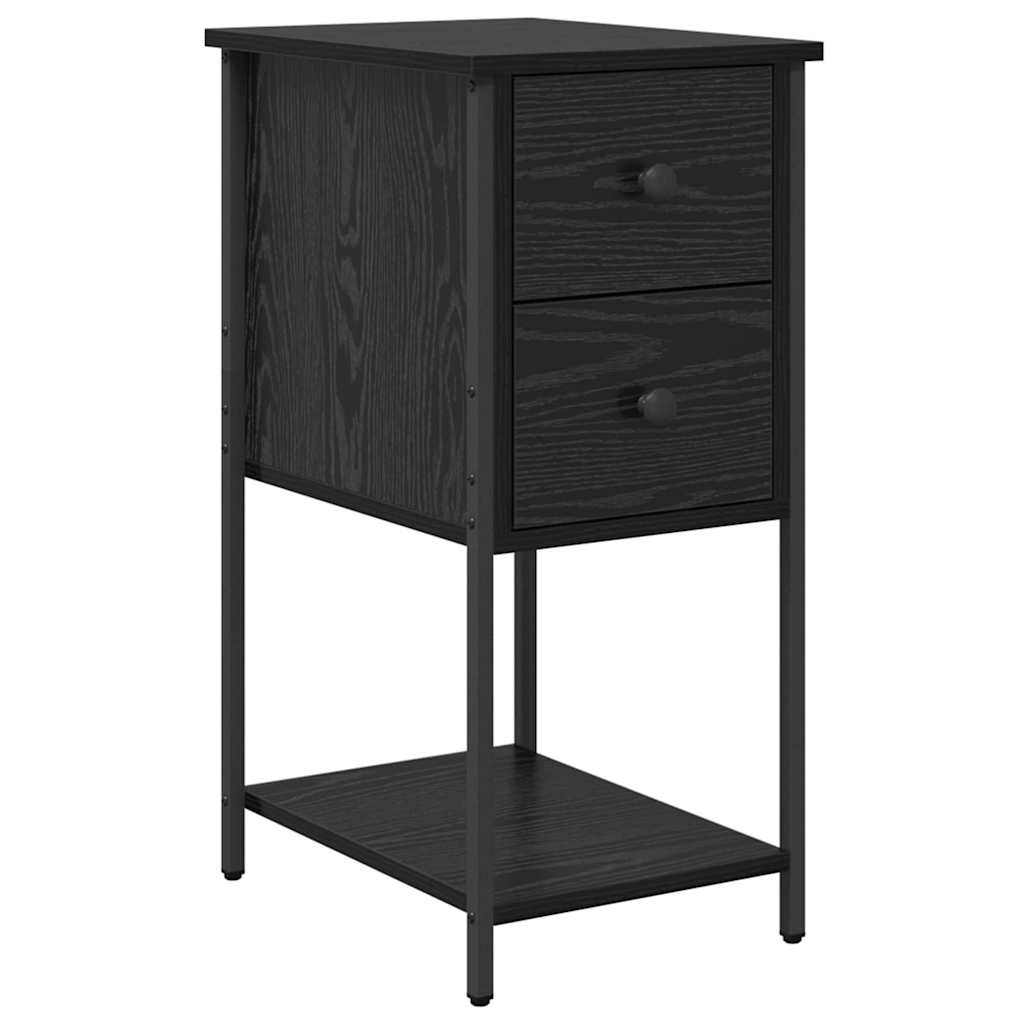 Cabinet de chevet 2 pc Chêne noir 32 x 42 x 70 cm - XIOS