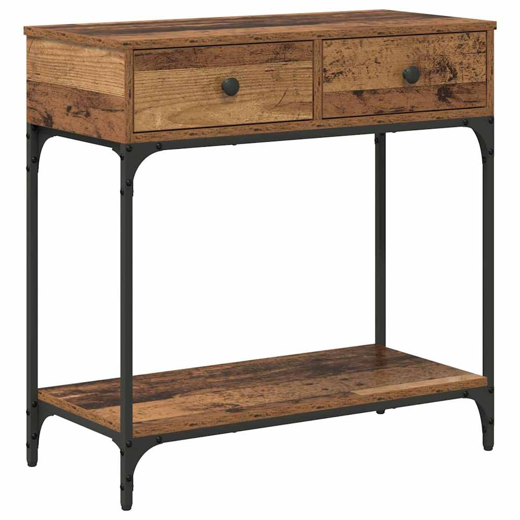 Table console Bois ancien 75 x 34,5 x 75 cm Bois d'ingénierie - XIOS