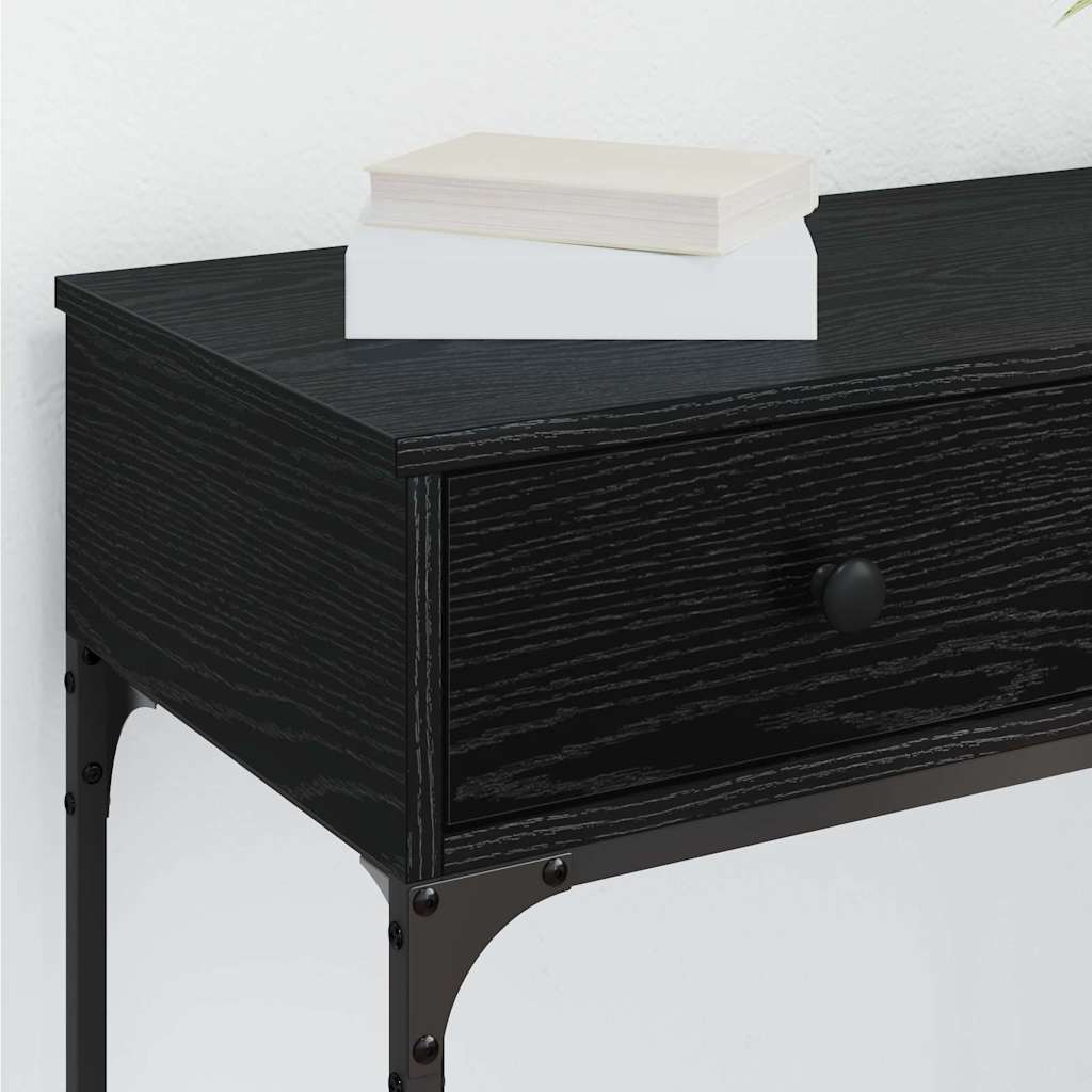 Table console Chêne noir 75 x 34,5 x 75 cm Bois d'ingénierie - XIOS