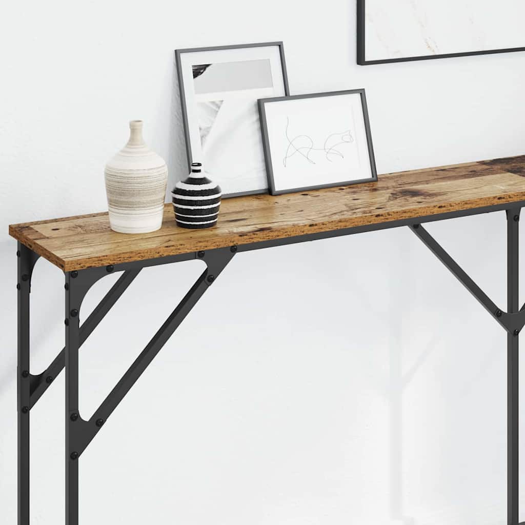 Table console Bois Ancien 180 x 23 x 75 cm - XIOS