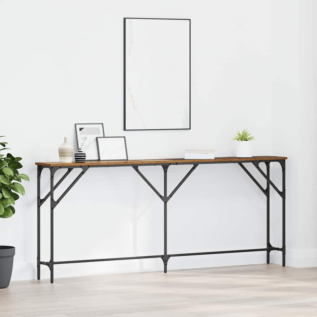 Table console Bois Ancien 180 x 23 x 75 cm - XIOS