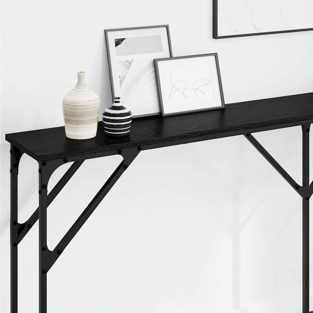 Table console Chêne noir 180 x 23 x 75 cm - XIOS